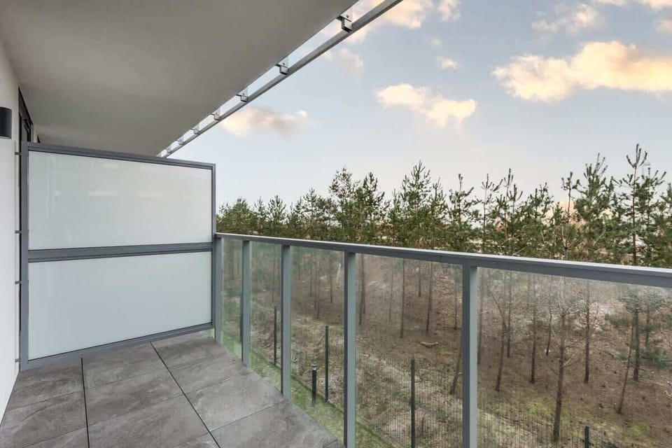 View from the apartment of the surrounding area. 