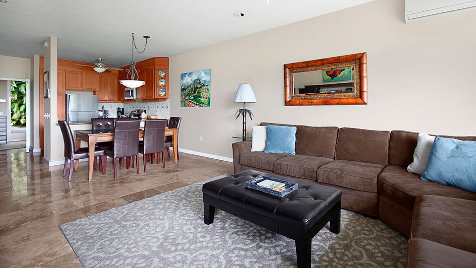 Emmalani Court at Princeville #212 - Living & Dining Room - Parrish Kauai