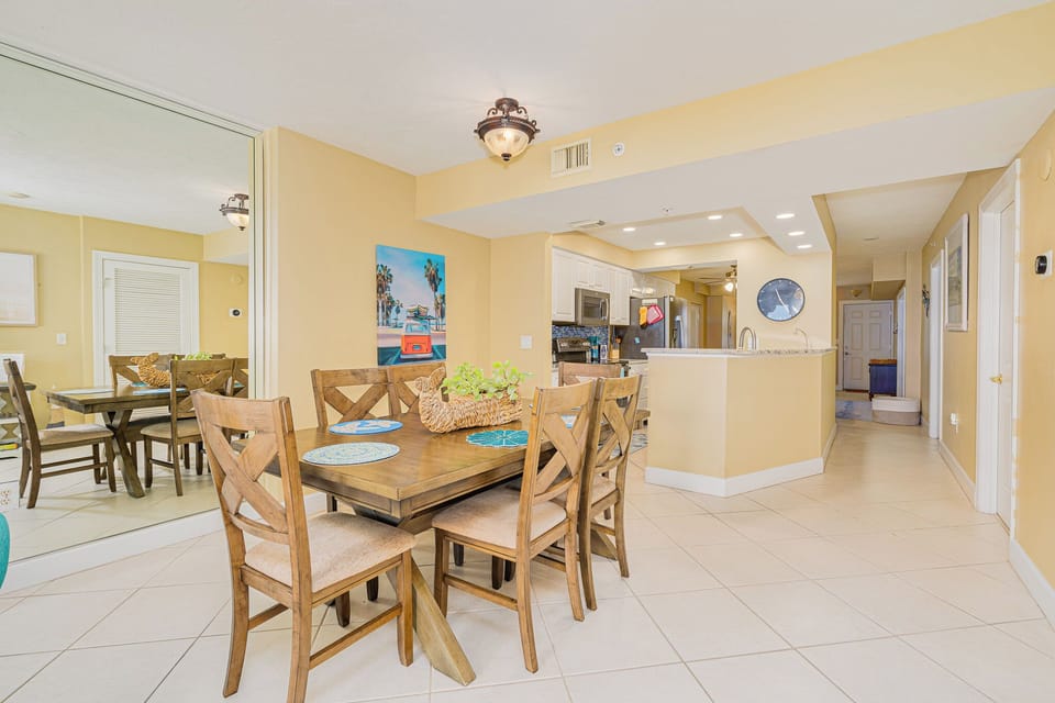 Perfectly set between the family room and kitchen