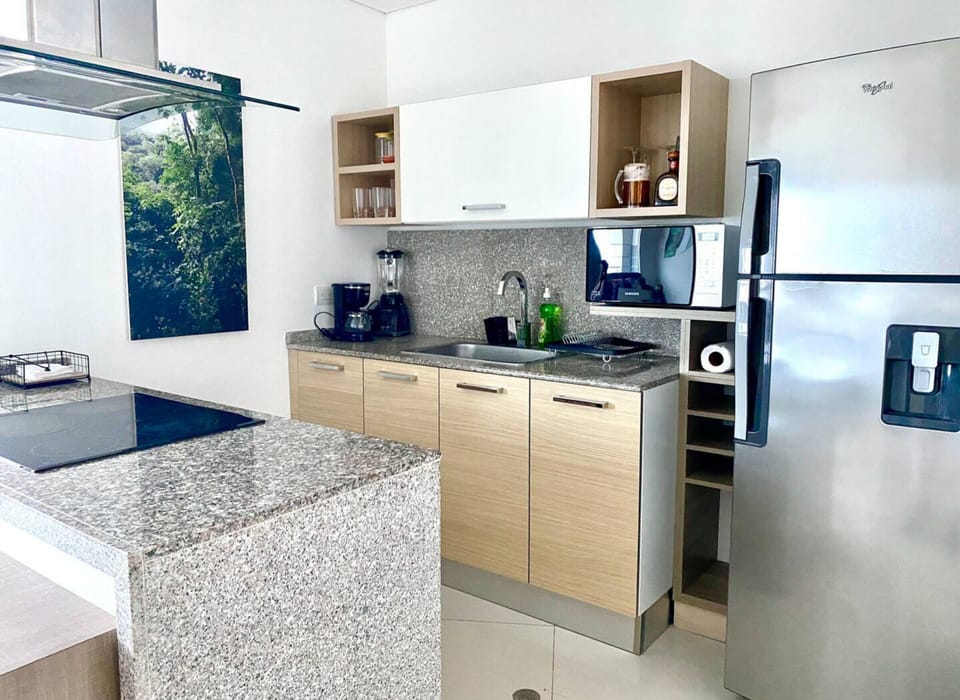 Basic Apartment | Private kitchen | Full-size fridge