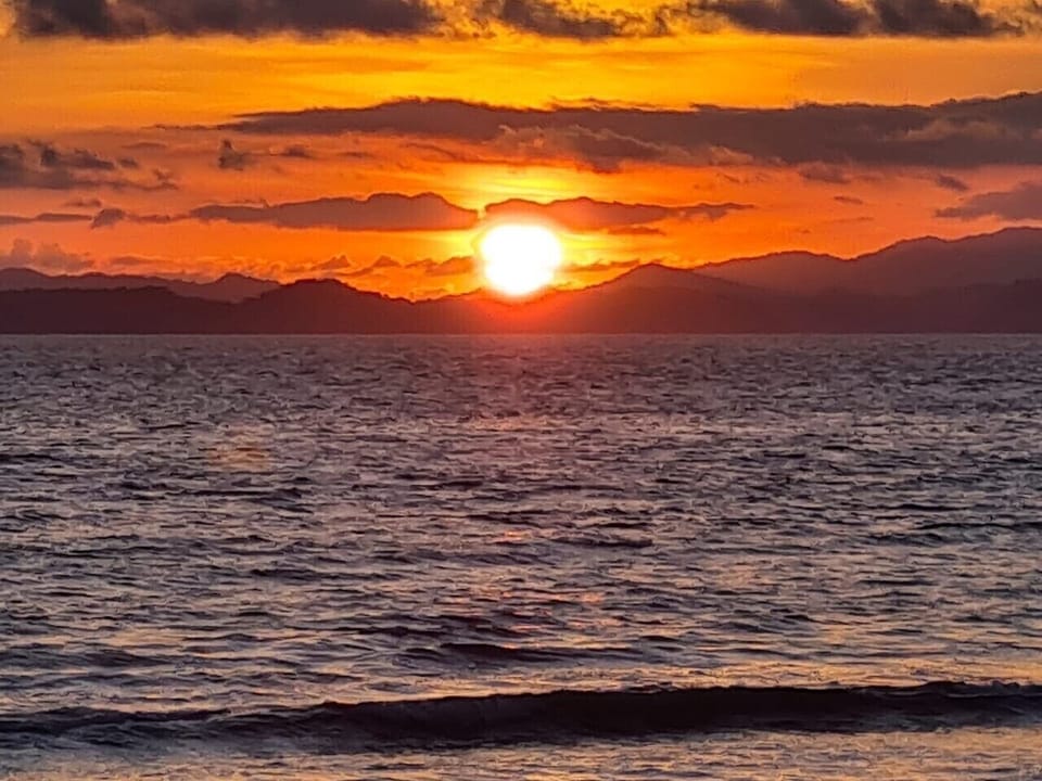 Sunset from the pool 