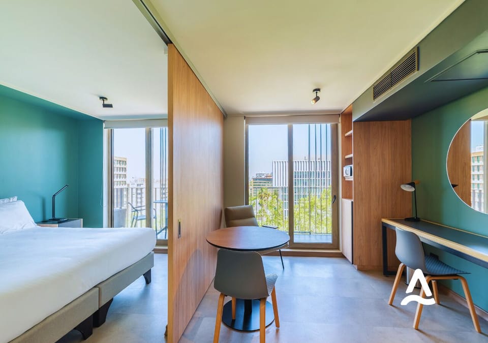 Double Apartment with Balcony | Living area