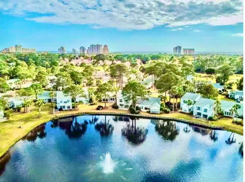 Another Aerial view of college that sits right on the lake