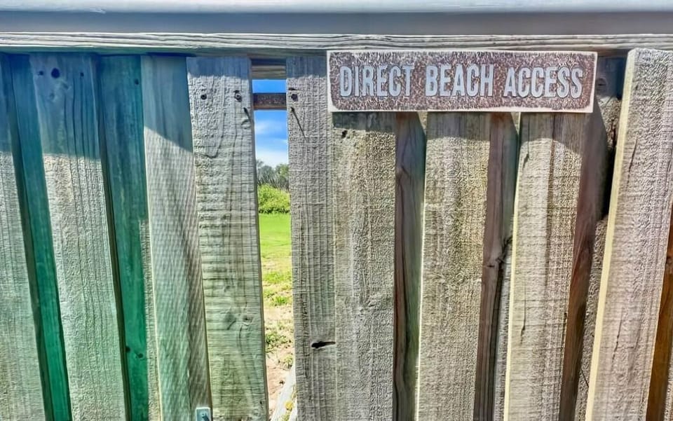 Beach access from property