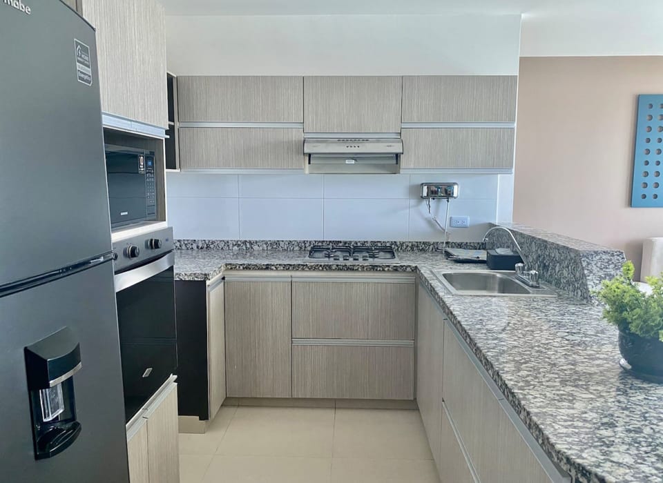 Basic Apartment | Private kitchen | Full-size fridge, cookware/dishes/utensils