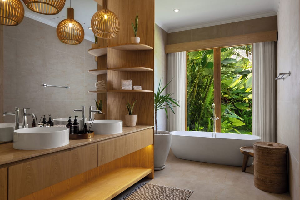 Private Pool Sanctuary Villa with Free Benefit | Bathroom | Rainfall showerhead, free toiletries, hair dryer, bidet