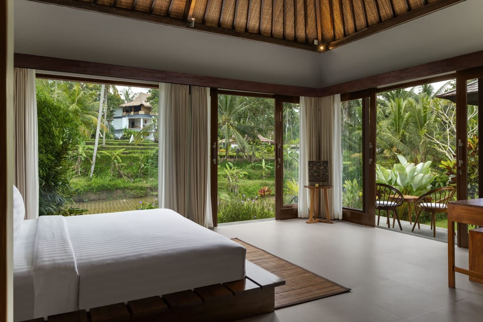 Rice Field View Villa with Free Benefit | 1 bedroom, premium bedding, minibar, desk