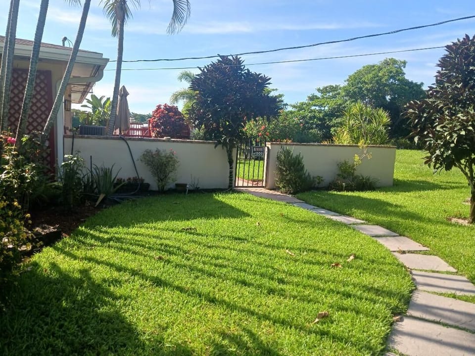 Entrance to studio and gated courtyard