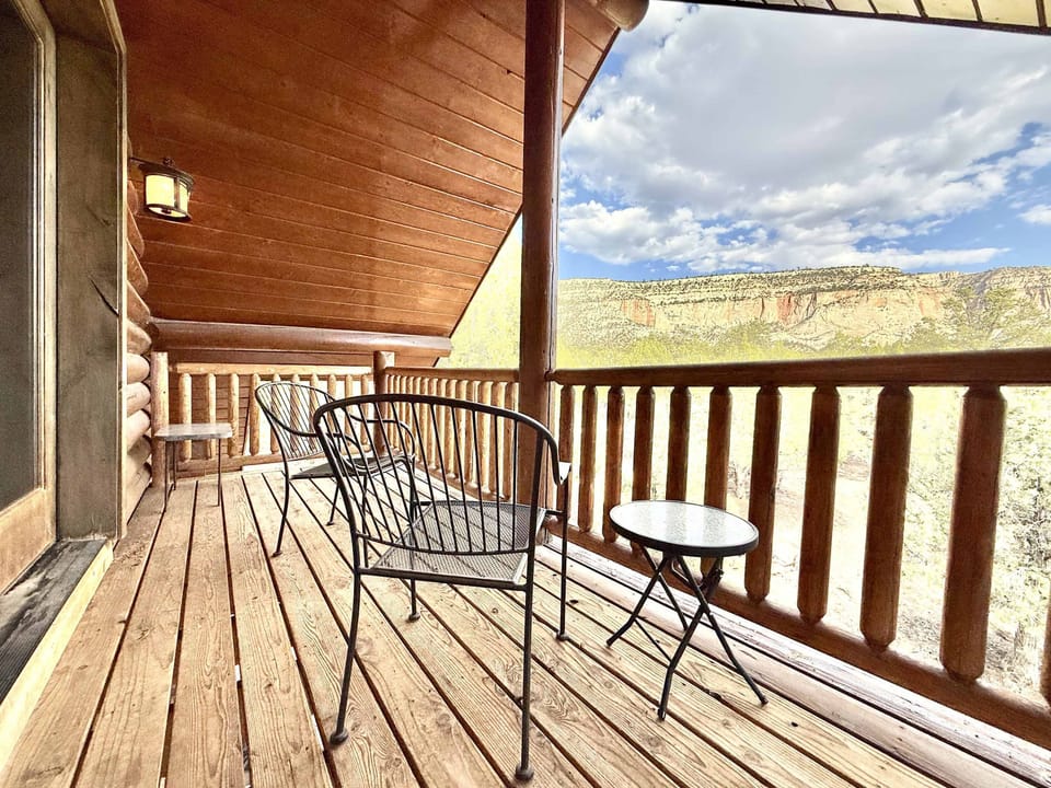 enjoy the view from the balcony