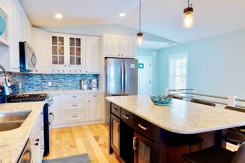 Beautiful kitchen with large island