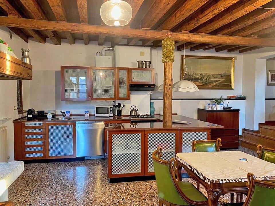 living room with open plan kitchen