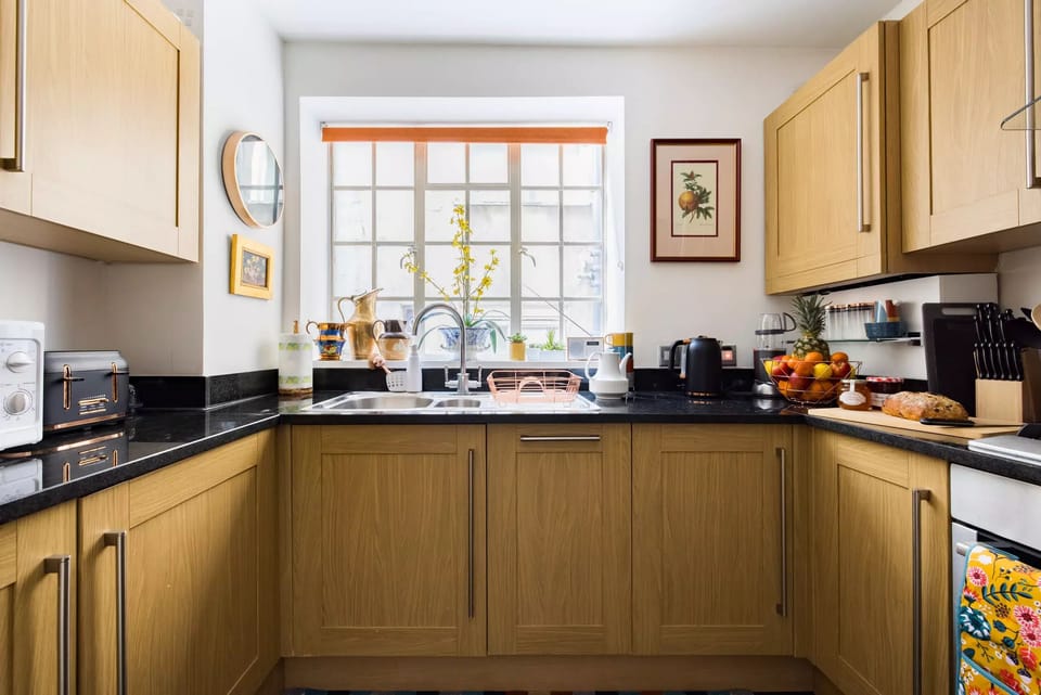 Kitchen — fully equipped and stacked with all the necessary appliances.