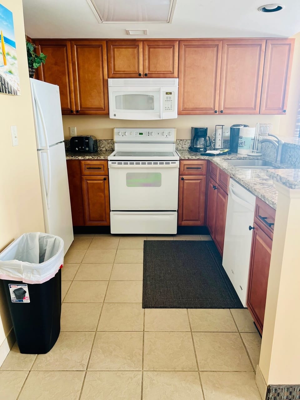 Fully stocked kitchen with everything you’ll need to prepare a lovely meal 