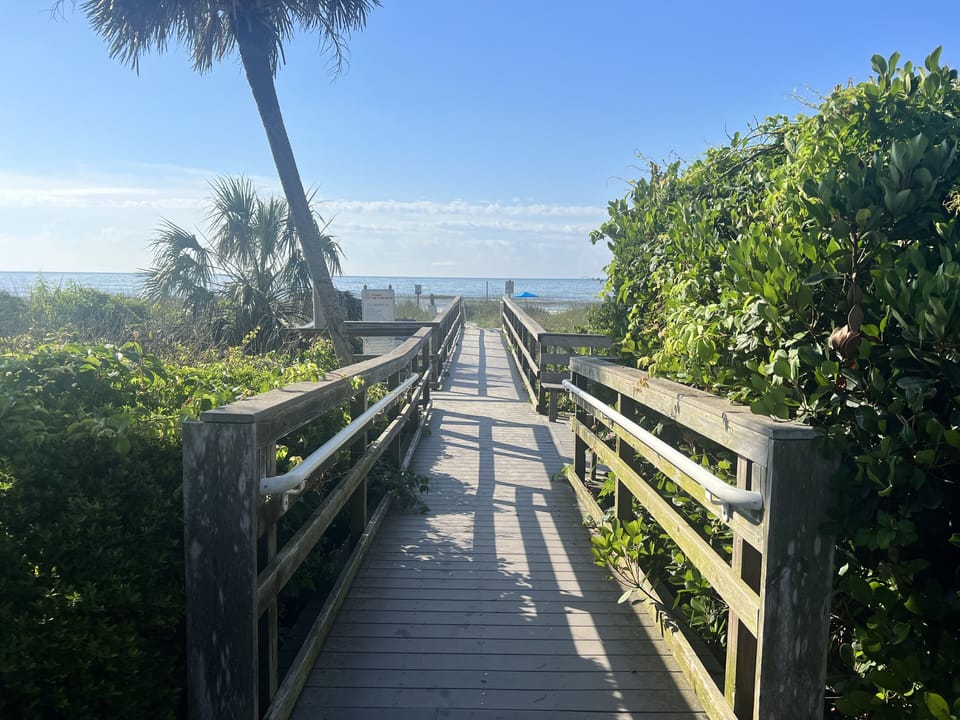 A stroll to the beach