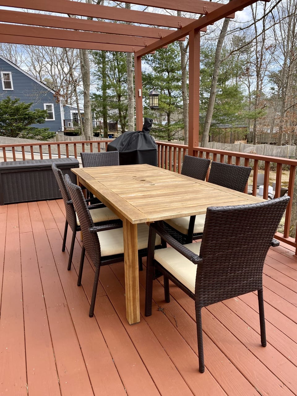 Deck off kitchen
