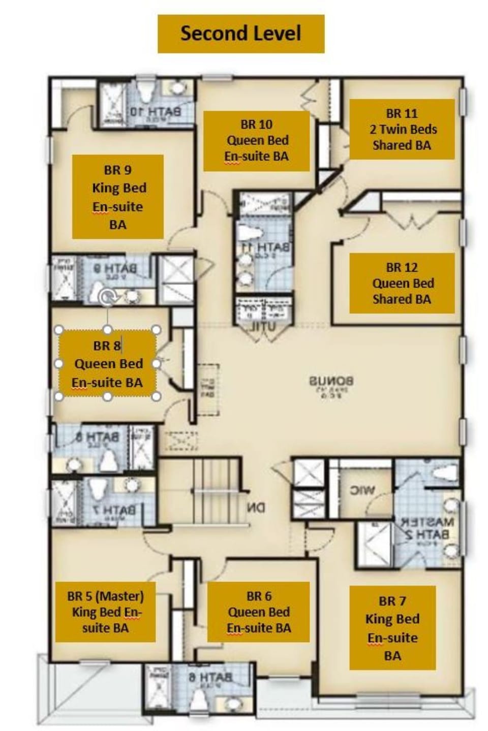 House Layout - Second Level