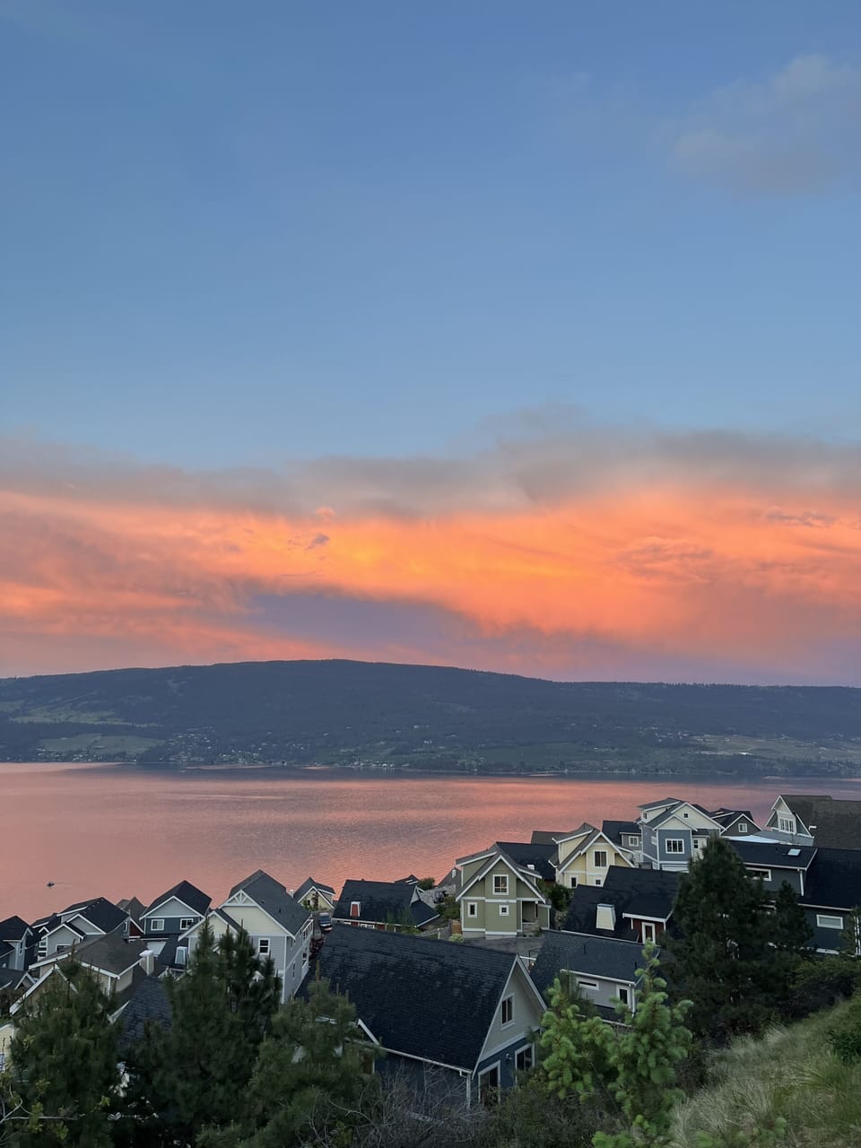 Sunset from the patio