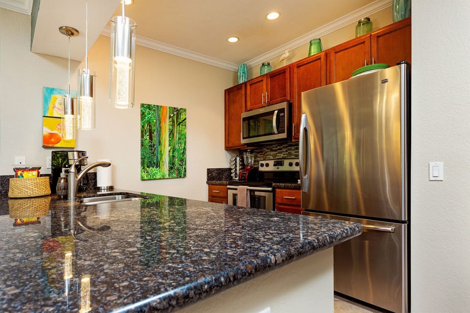 Cook if you want to or don't since you're on vacation. Monkeypod is two minutes away.