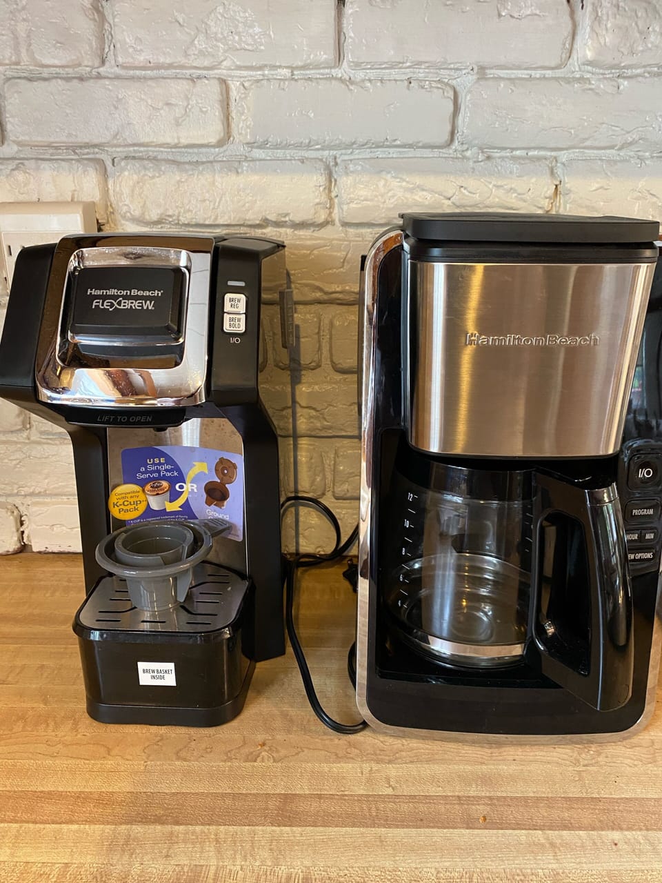 Make coffee by the pot or cup using K-cups or the ground coffee K-cup adapter.