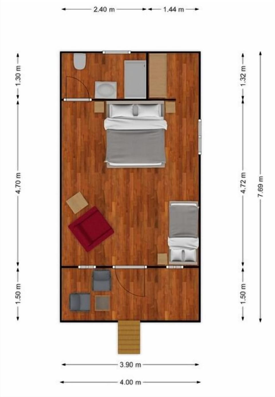 Comfort Double Room, Multiple Beds, Non Smoking, Garden View | Free WiFi, bed sheets