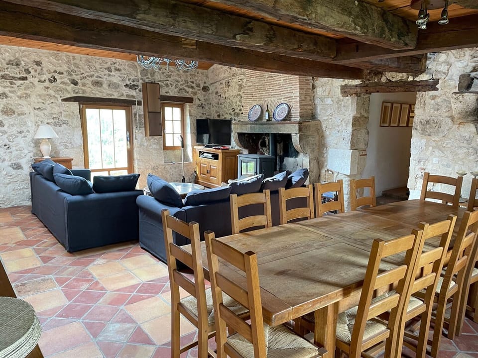 The living and dining area.  Seating for 10 comfortably