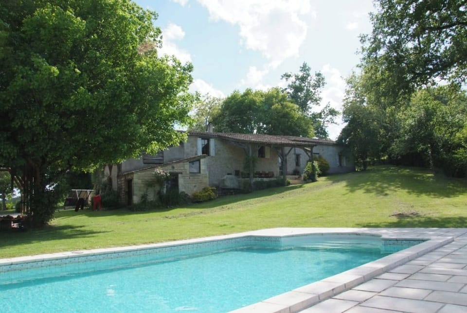 View from pool to the terrace