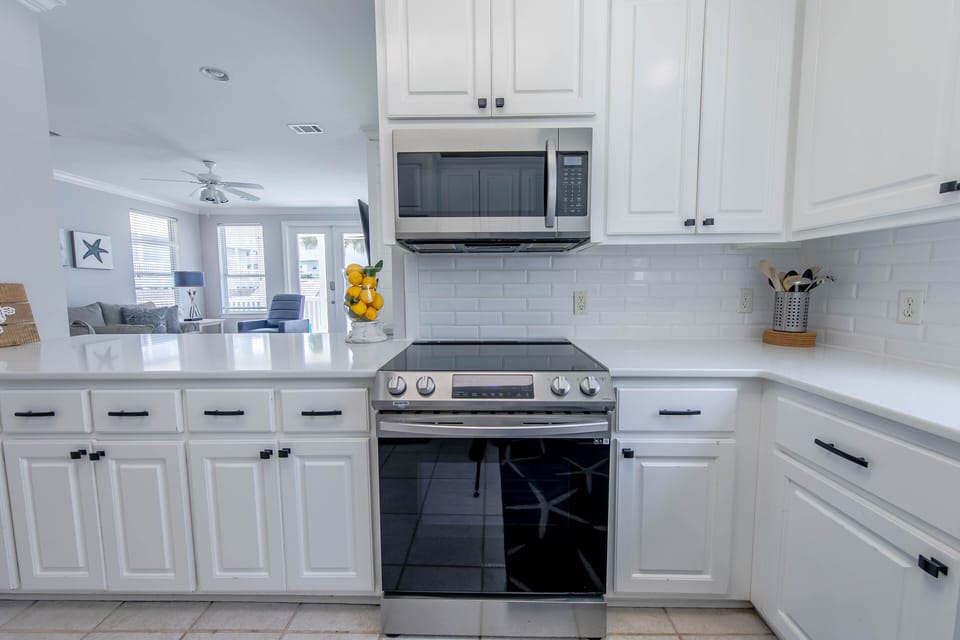 Fully stocked kitchen