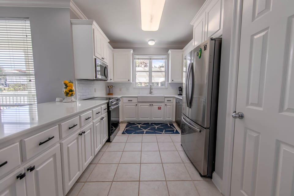 Fully stocked kitchen