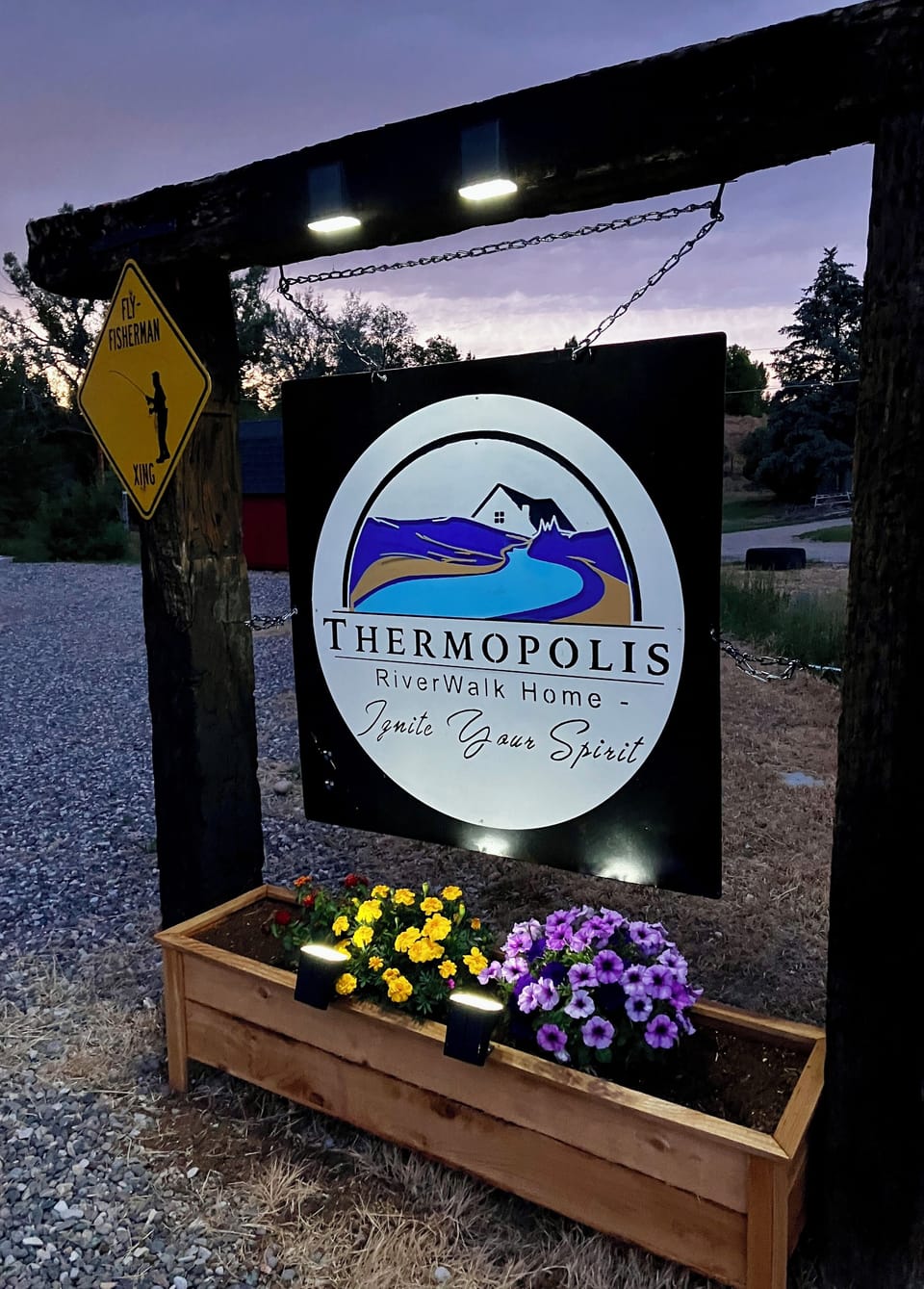 When you see the sign, you know you're in the right place.  An Exceptional Stay!