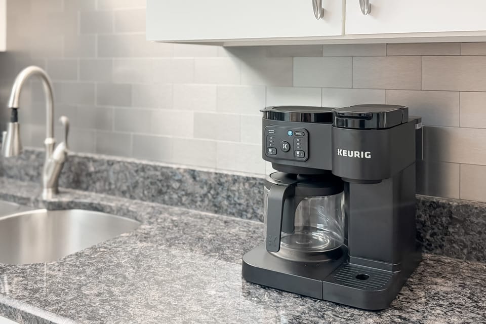 Regular drip and Keurig coffee maker