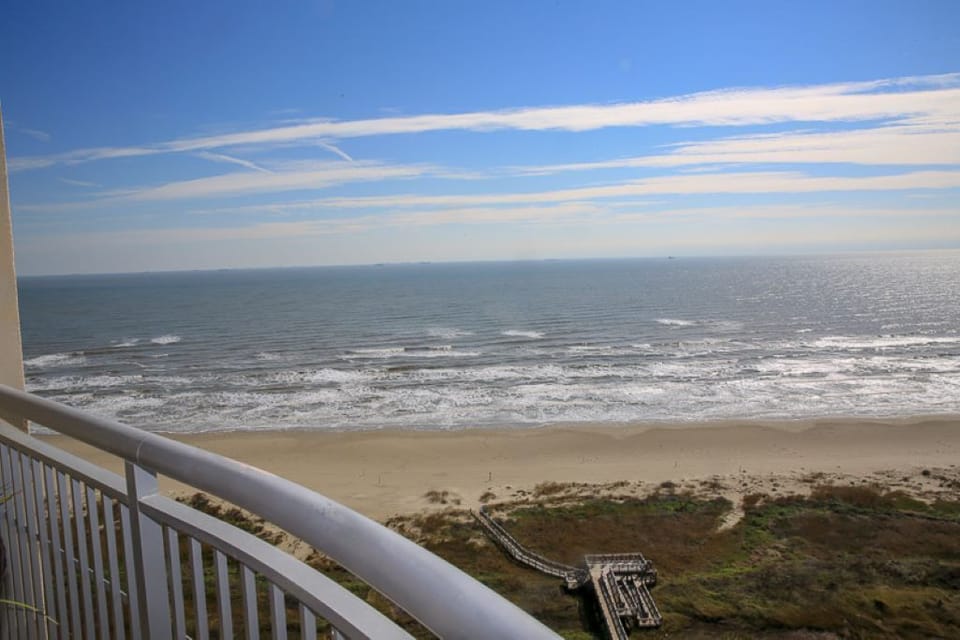 Expansive View of The Gulf with Direct Access to the Beach