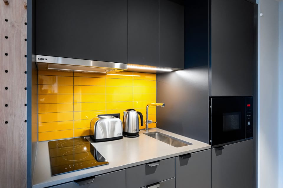 Studio. | Private kitchenette | Espresso maker, coffee/tea maker, electric kettle