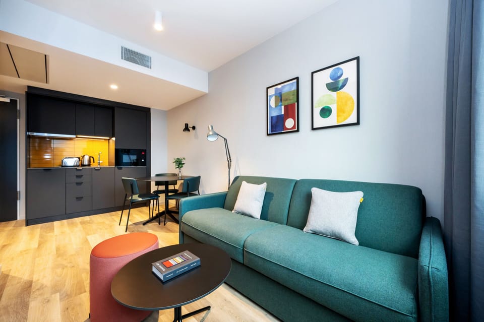 One Bed Accessible. | Premium bedding, in-room safe, laptop workspace, iron/ironing board