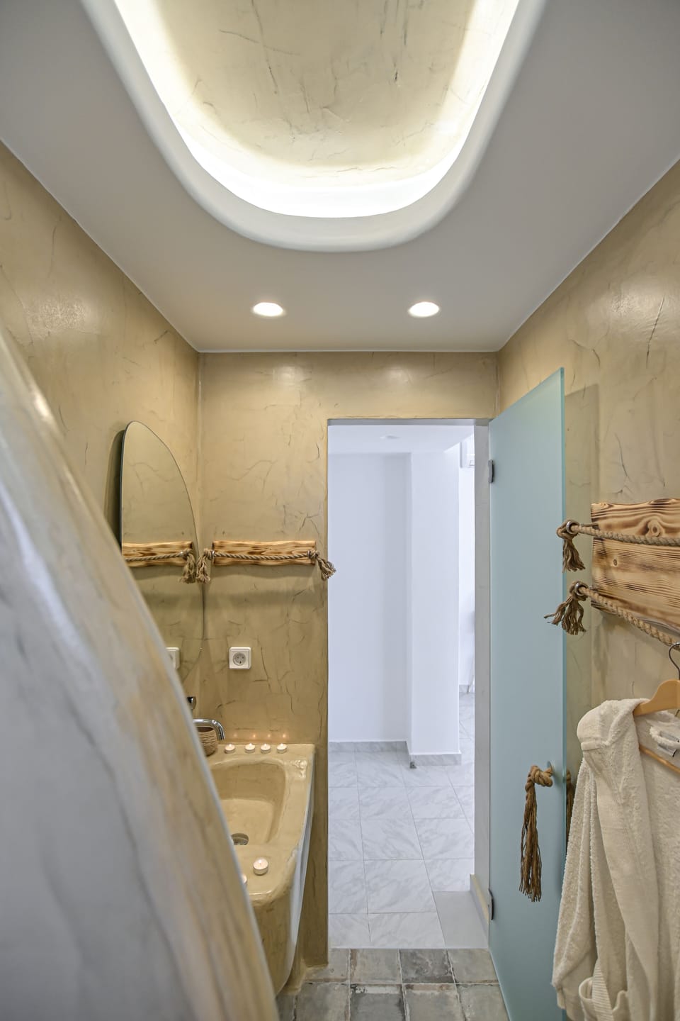 Superior Apartment | Bathroom | Shower, rainfall showerhead, designer toiletries, hair dryer