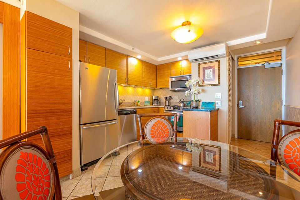Split AC in the kitchen area