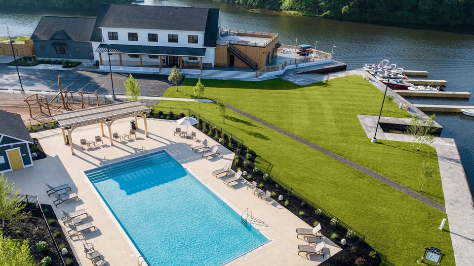 Guests of The Cove can enjoy a private, heated pool.
