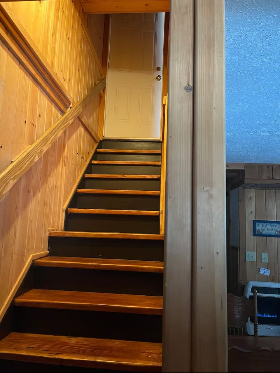 Internal stairs connecting the first & second floor. 