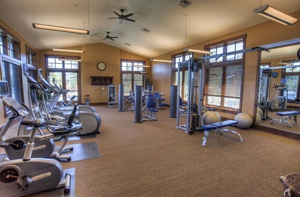 Two gyms to choose from- one right downstairs & the other at the Rec center