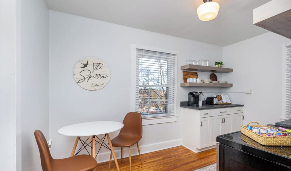 Kitchen with dining table for 2