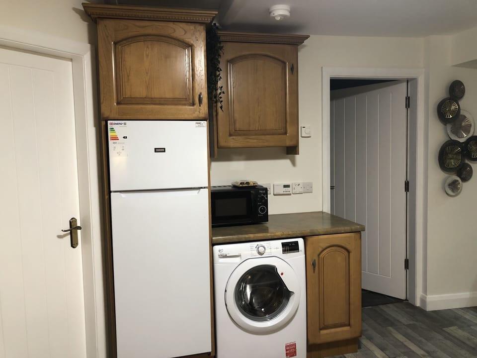 Fridge freezer, microwave, washing machine 