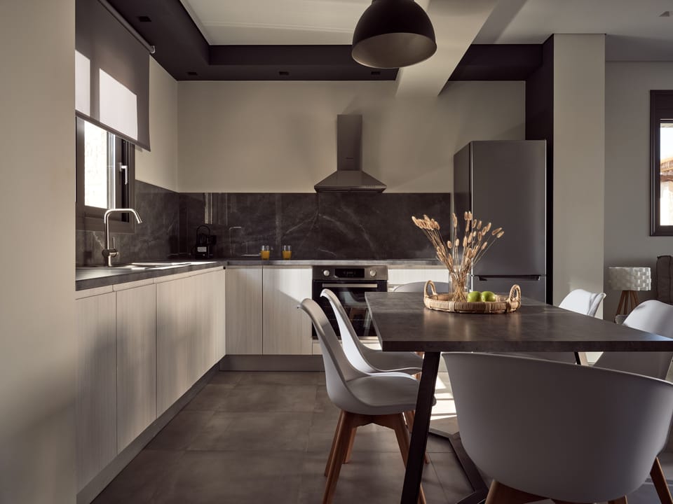 The kitchen is fully equipped, for a comfy self-catering stay. 
