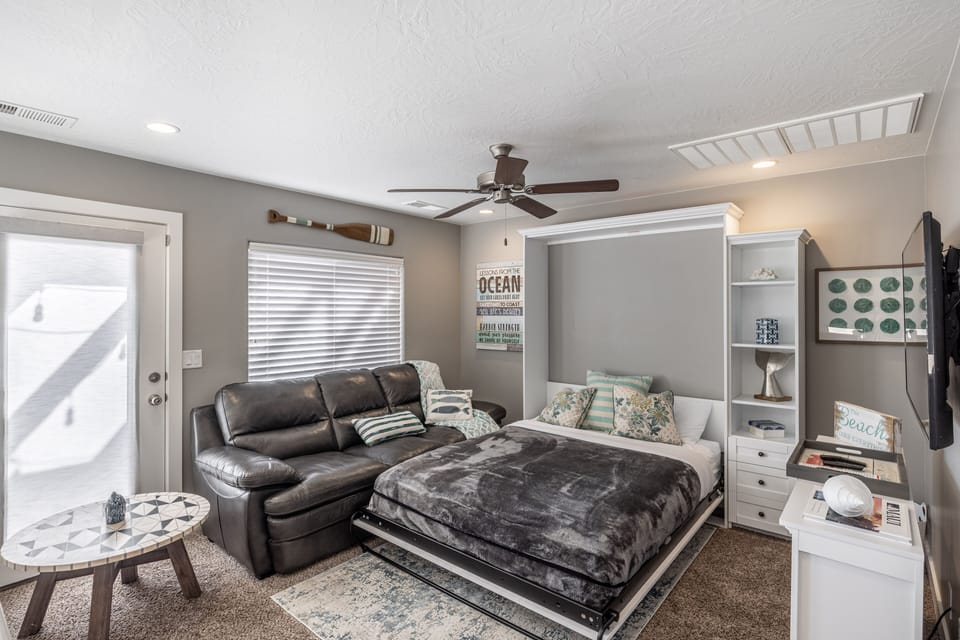 Loft with Murphy Bed - The upstairs loft includes a Queen murphy bed.