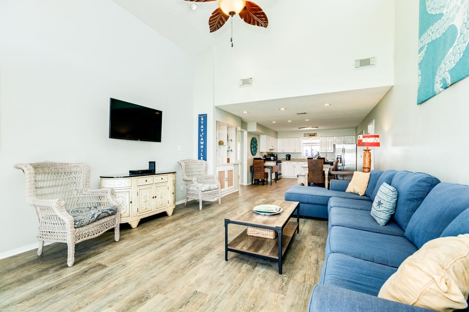 Enjoy family movie or game nights after a day in the sun