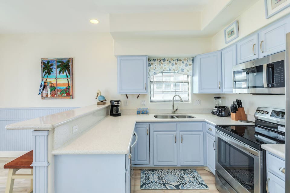 Plenty of counter space to make meals at home
