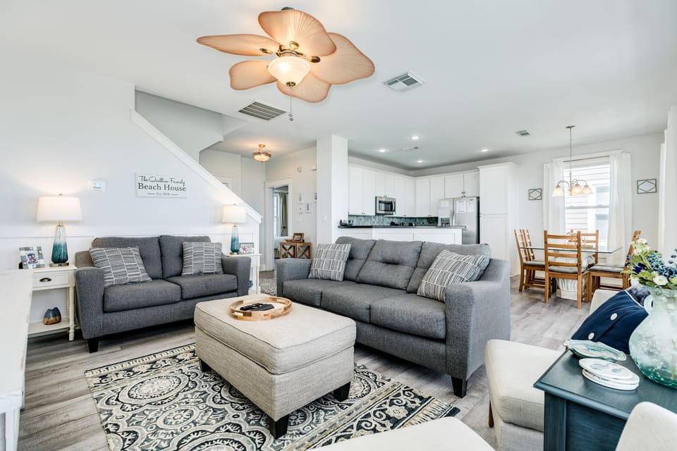 Bright and airy open living space
