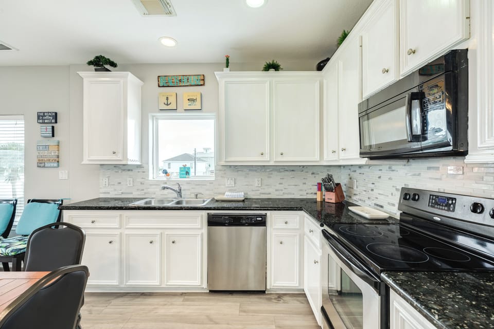 Prepare homecooked meals in the fully equipped kitchen