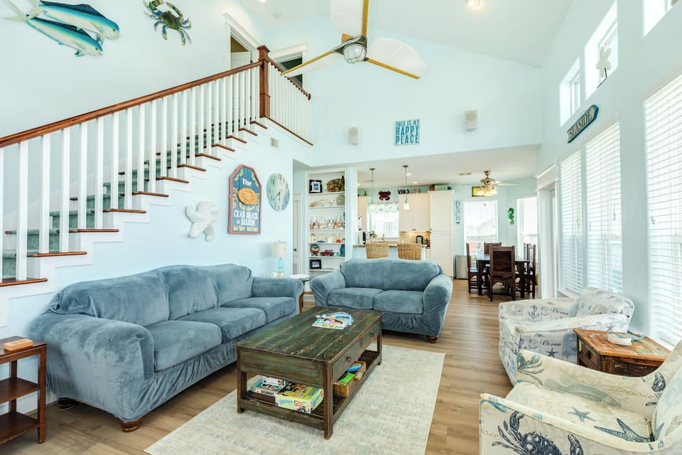 Open main living area makes spending time together a breeze