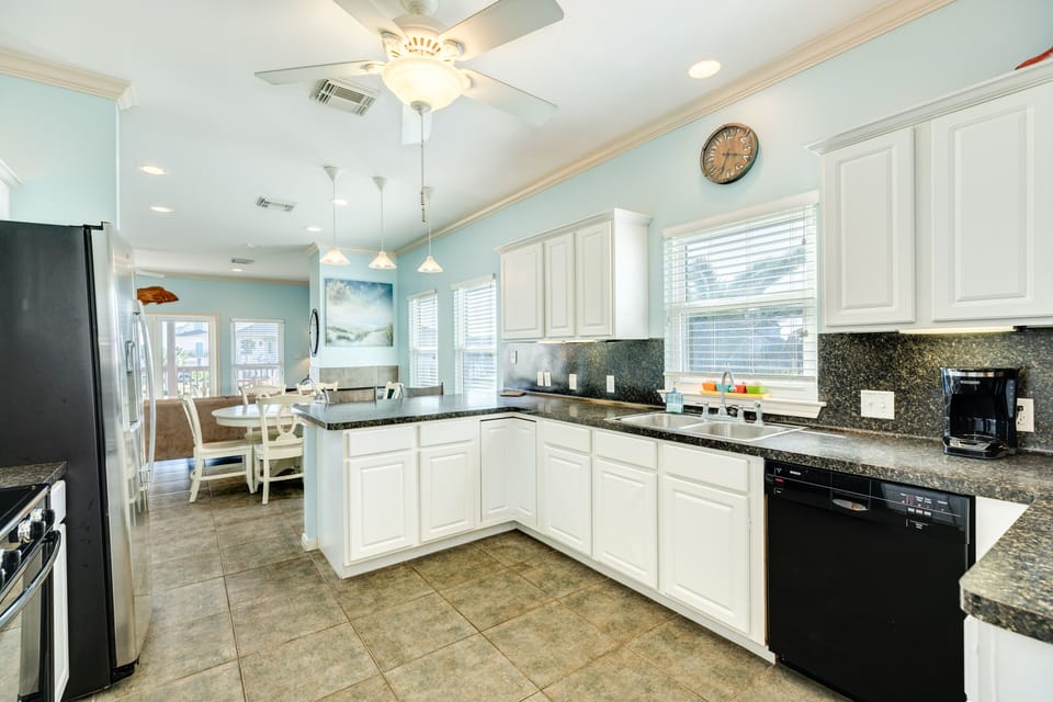 Plenty of counter space to prepare homecooked meals