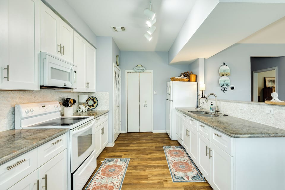 Plenty of counter space to prep meals