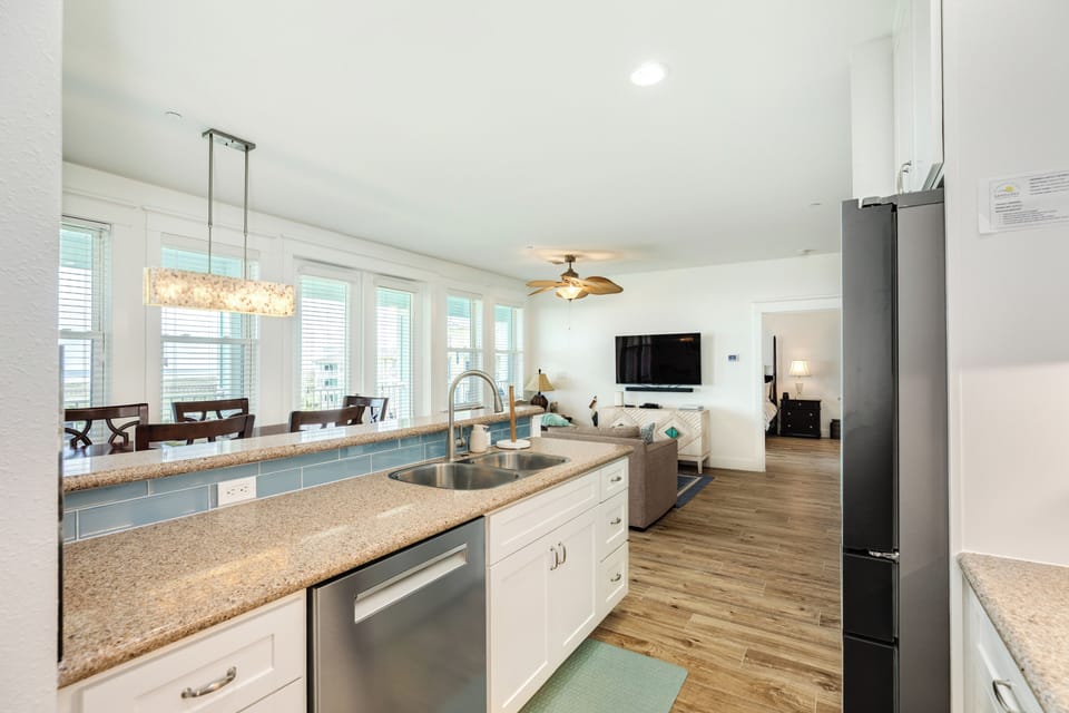 Homecooked meals are even better with beach views